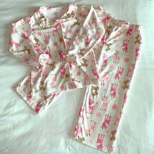 Flannel Deer & Snowflake Pajamas